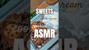 気持ちいい音でアイス作り！チョコチップクッキーとぷるぷるミルククリームでふわふわのロールアイス #asmr #ロールアイス #dessert