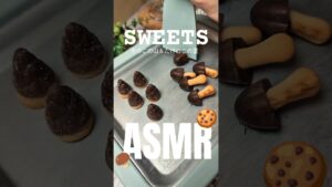 気持ちいい音でアイス作り！きのこの山とたけのこの里でマックフルーリーみたいなアイス作りたかった #asmr #sweets #cooking