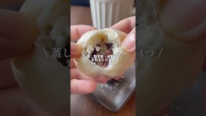 【フライパンで】超もちふか。簡単おやつ【米粉まんじゅう】 #簡単レシピ #和菓子 #あんこ #グルテンフリー #きのめし