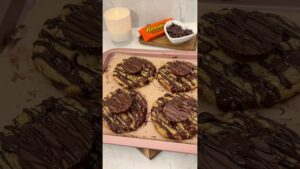 Reese’s cookies 🤎🍪🍫 #baking #bakingrecipe #cookies #reeses #recipe
