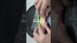 職人技で魅せる!練り切りで作る「マーブル玉」の作り方 #和菓子 #和菓子職人 #練り切り #shorts #food