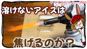 果たして、溶けもせず焦げるアイスは存在するのか？