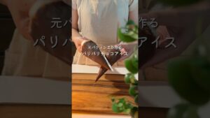 パリパリチョコアイス #おやつレシピ #簡単レシピ #チョコレート