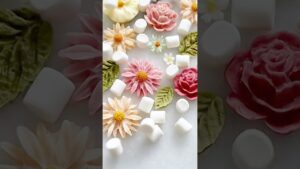 【レンジで1分！無印のマシュマロで作るフォンダンの作り方】 #アイシングクッキー #お菓子作り #デコレーション #手作りお菓子 #decoratedcookies #howto #sugarart
