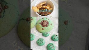 チョコミント！/ 無印商品を使ったすっきり甘い？？ガナッシュクッキー🍪🩵　mint chocolate ganache cookies