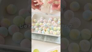 シュワっと溶ける手作りラムネ #夏休み #ラムネ #sweets #手作り #簡単レシピ #お菓子 #駄菓子 #おうちカフェ #料理 #レシピ