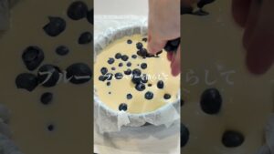 お菓子屋の米粉ブルーベリーバスクチーズケーキ
