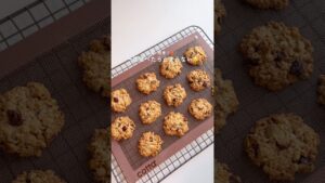 パパッと混ぜるだけ‼︎✨/ザックザクオートミールクッキー🍪🌾 #お菓子作り #クッキーレシピ #オートミールクッキー