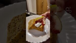 いちじくと紅茶のシフォンケーキ🫧#カフェレシピ #お家カフェ #社会人の休日 #お菓子作り