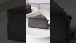 簡単超濃厚黒ごまバスチー #簡単レシピ #混ぜて焼くだけ #おうちカフェ #お菓子作り#黒ごま #バスチー