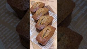 黒糖とほうじ茶のフィナンシェを作ってみたよ！【お菓子作り】