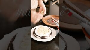 ミルクレープ🍫 #vlog #おうちカフェ #cooking #お菓子作り #cake #簡単レシピ #shorts  #food #baking #cafe  #スイーツ #クレー