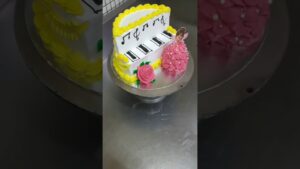 Barbie doll piano theme cake recipe #barbie #doll #cake #recipe #vairalshort